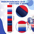 Hosuly 40 Pcs Patriotic Fabric Memorial Day Fabric Strips 4th of July Quilting Roll 2.6 Inch Independence Day Patchwork Roll Fabric Red Blue White...