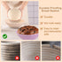 2 Pack Silicone Bread Proofing Basket, Large Sourdough Proofing Basket, Foldable Banneton Basket High Temperature Resistant Proofing Bowls Baking ...
