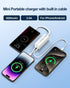 Mini Portable Charger Small Power Bank 5000mAh Battery Pack with Built-in USB C and LT Cables Ultra Compact Portable Charger for iPhone 15 14 13 1...