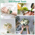 PAXCOO Floral Tape and Floral Wire Arrangement Tool Kit with Green Floral Tape, Floral Wire, Boutonniere Flower pin, Wire Cutter, White Ribbon and...