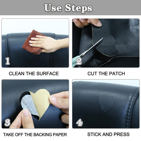 Leather Repair Tape, Leather Repair Patch for Couches Self-Adhesive Couch Patch 3x60 inch Self Adhesive Leather Repair Patch Tape Kit for Furnitur...