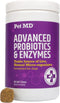 Pet MD Probiotics & Enzymes for Dogs - Gut Health Chews with Prebiotics - Digestive Aid for Dogs with Upset Stomach, Diarrhea, Constipation, or Ga...