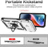 Hitaoyou Compatible with iPhone 15 Pro Max Case, iPhone 15 Pro Max Case with Camera Cover & Kickstand Military Grade Shockproof with Magnetic Car ...