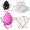 Beauty Sponge Holder - Rose Gold Foundation Beauty Blender Holder - Makeup Brush Organizer Rack Case - Vanity Storage - Display Make Up Puff Spong...