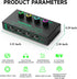 4 Channels Headphone Amplifier with 1/4" and 1/8" TRS Jack Input for Dj Mixer Headphone Mixer Amps Headphone Splitter with Separate Volume Control...
