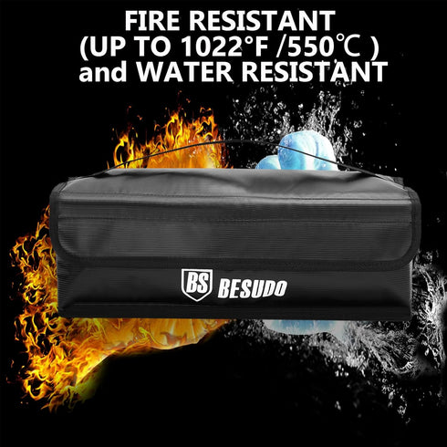 Besudo E-Bike Battery Bag - Protective bag for E Bike Battery - Safety bag for storage, transportation, and charging of The Ebike battery - E Bike...