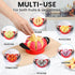 SCHVUBENR 3.5 Inch Apple Slicer - Professional Apple Cutter - Stainless Steel Apple Corer - Super Sharp Apple Slicer and Corer - Apple Tool with 8...