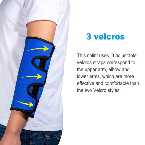 Elbow Brace for Cubital Tunnel Syndrome, Elbow Immobilizer Stabilizer Support Splint for Arthritis Pain Relief Tendonitis at Night Sleeping,Arm br...