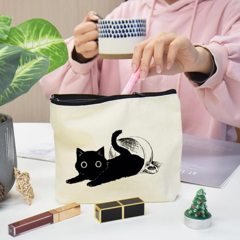Makeup Bag for Women, 2Pcs Cosmetic Bags, Travel Toiletry Makeup Organizer Zipper Pouch Portable and Waterproof Cute Pencil Case for Teen Girls...