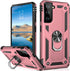 IKAZZ for Galaxy S21 Case,Military Grade Shockproof Heavy Duty Protective Phone Cover Pass 16ft Drop Test with Magnetic Kickstand Car Mount Holder...