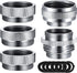 Faucet Adapter Kit, 5PCS Kitchen Sink Brass Aerator Adapter Set Male Female Sink Faucet Adapter for Garden Hose, Water Filter, Standard Hose via D...