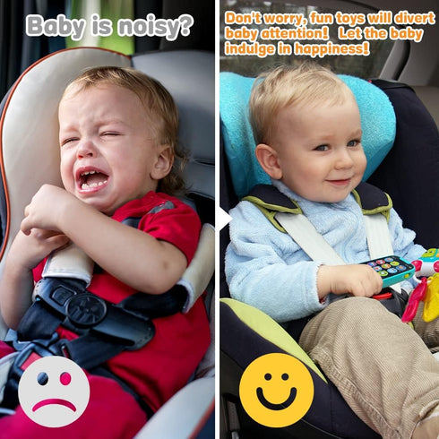 Baby Cell Phone Toys for 1 Year Old Gifts,First Learning Baby Toy for 12-18 Months,Educational Preschool Pretend Play Set with Flashing Lights and...