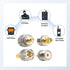 Anina 4pc SMA - UHF FR Coaxial Connector Kit SMA to PL259 SO239 UHF VHF Crimp Coax Adapter for CB Radio/Handheld Ham Radio Antenna/Walkie Talkie/A...