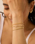 PAVOI 18K Gold Plated Chain Bracelet Pack for Women | Jewelry Set of 5 Stackable Bracelets Paperclip Snake Rope Figaro Beaded Chains...