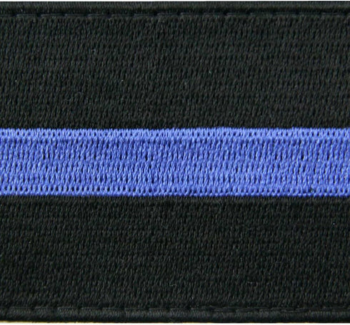 Thin Blue Line Patch Embroidered Tactical Applique Army Morale Hook & Loop Emblem...