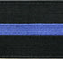 Thin Blue Line Patch Embroidered Tactical Applique Army Morale Hook & Loop Emblem...