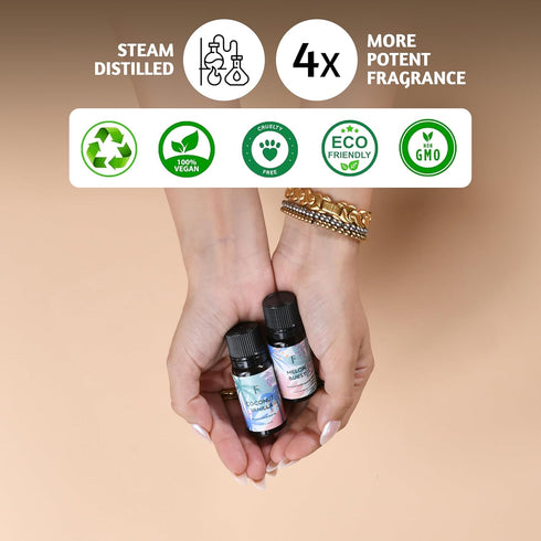 Folkulture Essential Oils Set of 2 | Fall Essential Oils for Diffusers for Home, Diffuser Oils Scents for Home, Oil Diffuser Essential Oils, Vanil...