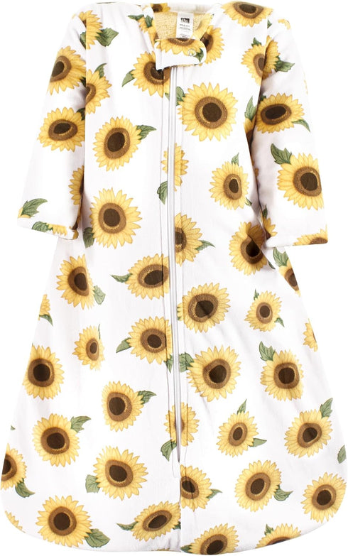 Hudson Baby Unisex Baby Long Sleeve Plush Faux Fur Sleeping Bag, Wearable Blanket, Sunflower, 12-18 Months...