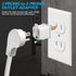 3-2 Prong Adapters Grounding Converters-TENINYU ETL Adapter 5-pack for Outlets Electrical Household Workshops and Other Appliances...