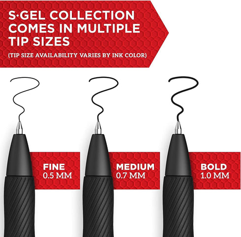 SHARPIE S-GEL BOLDPT BLACK 4CT...
