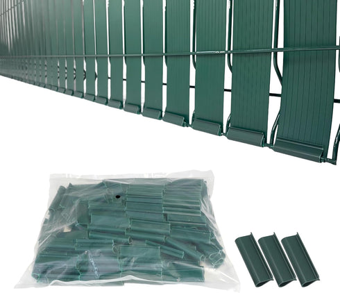 XKMT- Green Mouting Bracket For Chain Link Fence View Blocking Privacy Tape Weave...
