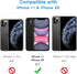 JETech One Touch Install Screen Protector for iPhone 11/XR 6.1-Inch, Full Coverage Tempered Glass Film, Auto Alignment Tool Kit, HD Clear, 2-Pack....