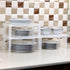 DecoBella Stackable Shelves for Cabinets and Countertop, Storage Organizer 2 Layer Shelves for Undersink, Pantry, Kitchen, Bathroom, Laundry Room,...