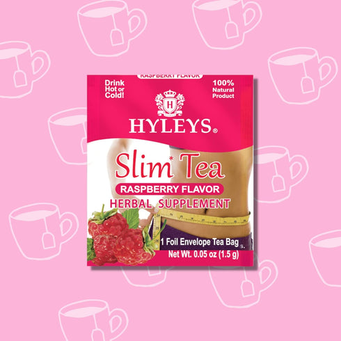 Hyleys Slim Tea Raspberry Flavor - Weight Loss Herbal Supplement Cleanse and Detox - 25 Tea Bags (1 Pack)...