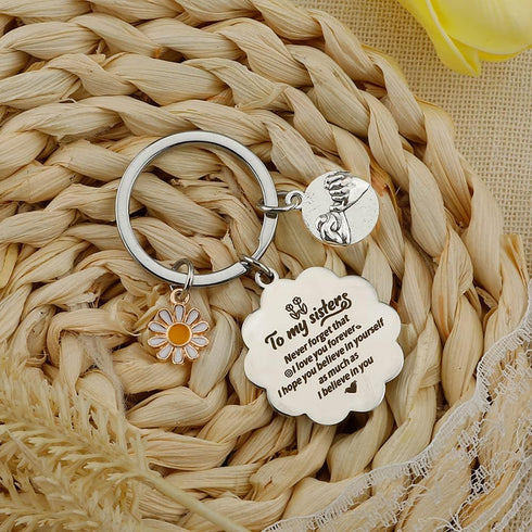 Gifts for Sister, Sister Gifts from Sister Brother,Birthday Gift for Sister,Sister Keychain from Sister,Soul Sister Gifts for Women,Galentines Day...