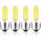 T10 Led Bulb 5000K 3.2 inches, e26 Led Bulb 60 watt Equivalent Dimmable, T25 Tubular Light Bulb, Edison Bulbs 6W e26 Medium Base Lightbulb UL List...