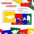 20 Pieces Dinosaur Stencils for Kids 5.1 Inches Drawing Stencils Chalk Stencils Large Washable Animal Themed Primary Shape Template for Kids Toddl...