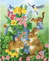 Bits and Pieces - 100 Piece Jigsaw Puzzle - A Touch of Spring by Artist Jane Maday - Cute Bunnies - 100 pc Jigsaw...