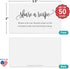 321Done Request a Recipe Card, Made in USA - 3.5x2 White, Modern Script - Little Share a Recipe Insert Card for Bridal Shower Game, Keepsake, Heav...
