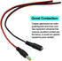 (Real 18AWG) 10 Pairs 12V 5A DC Power Pigtail Barrel Plug Connector Cable, 2.1mm x 5.5mm Male Female DC Pigtail Connectors for CCTV Security Camer...