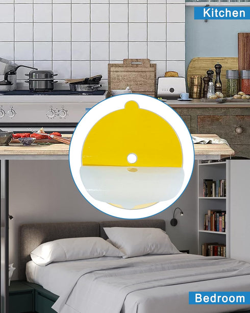 24 Pcs Flea Trap Refill Discs 5.4" Replacement Glue Boards with Hole for Flea Traps for inside Your Home, Sticky Pads for Fleas, Bugs, Flies, Mosq...