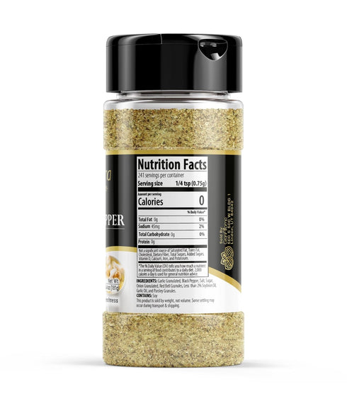 GranAroma Garlic Pepper, 6.4 oz, Seasoning Blend, Soups & Sauces, Aromatic...