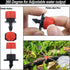 150 Pcs Adjustable Micro Drip Irrigation Sprinklers 1/4 Inch Universal 8-Hole Flow Dripper Garden Irrigation Nozzles for 4mm/7mm Tube Watering Sys...