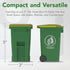 Wiosi Mini Garbage Trash Pen Holder for Desk, Pack of 2, Blue & Green, Tiny Recycle Bin Pencil Holder | Storage for Pencils & Pens | Office Statio...