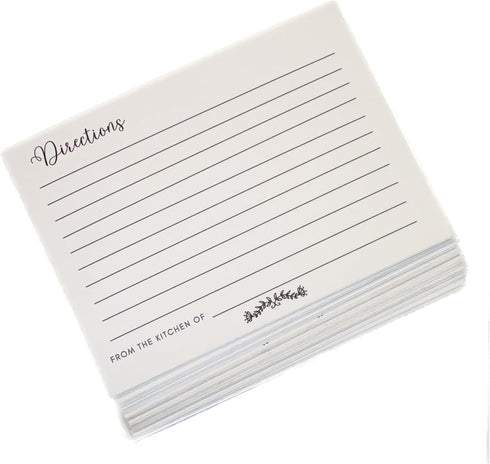 Recipe Cards 4x6 Extra Tall for Recipe Box Set of 100 Count to Write in Your Own Recipes 4x6 plus Extra Tall Double Sided Great for Bridal Shower ...