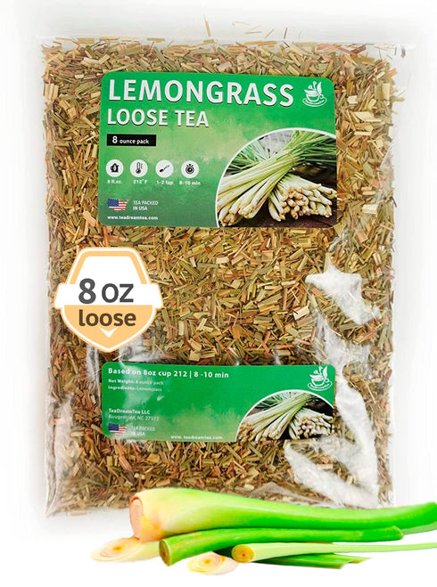 Lemongrass Tea Loose Leaf Bulk – 8 oz Loose Leaf Herbal Tea – Tea With Lemongrass – Lemongrass Teas – Caffeine Free - Loose Leaf Tea Lemongrass - ...