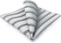 S&W SHLAX&WING Striped Mens Pocket Square Grey with Silver Black Stripes for Suit Jacket...
