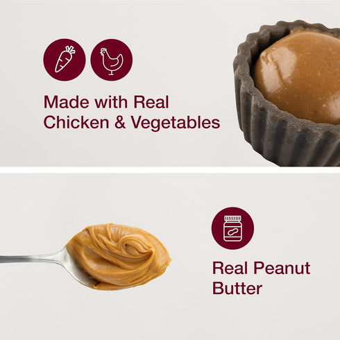 SmartBones Cups with Peanut Butter, Treat your dog to a Delicious Rawhide-Free Chew, 5 count...