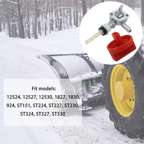 532429234 20001436 Fuel Shut Off Valve Compatible for Husqvarna Ariens Snow Blower 12524 12527 12530 1827 1830 924 ST151 ST224 ST227 ST230 ST324 S...
