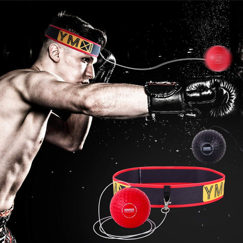Training Reflex Ball - Adjustable Elastic Head Band, Light Weight Soft Foam Balls - Improve Hand to Eye Coordination, Reaction Speed, Focus, Accur...