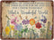 Dragonfly What A Wonderful World Flowers Funny Metal Tin Sign Wall Decor I See Trees of Green Red Rose Too Retro Tin Sign Vase Flowers Poster Plaq...