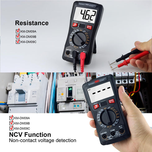 DC/AC Multi Meter Mobile Phone Repair Digital Multimeter Voltage Resistance Diode hFE Tester Smart Multimeter Electronic Service Tool KM-DM09A…...