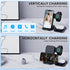 Wireless Charging Station, 3 in 1 Wireless Charger Stand, Foldable Wireless Charging Dock for iPhone14/13/12/11/Pro/Max/XS, Fast Charging Dock for...