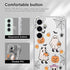 Halloween Case for Samsung Galaxy S24 Pumpkin, Ghost Cat Designed Soft Slim Fit TPU Anti-Scratch Shockproof Protective Mobile Cover Clear Phone Ca...