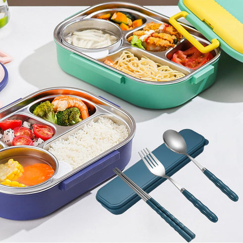 Travel Utensils Portable Silverware Cutlery Set Stainless Steel Reusable Flatware Portable Fork Spoon Chopsticks with Case for Camping Picnic Hiki...