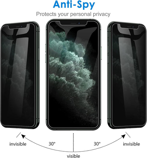 JETech Privacy Screen Protector for iPhone 11 Pro 5.8-Inch with Camera Lens Protector, Anti Spy Tempered Glass Film, 2-Pack Each......
